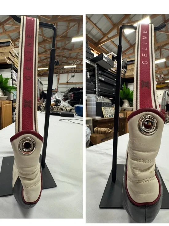 Celine Black/White/Red Vintage 2002 FIFA World Cup limited edition leather bag - Picture 5 of 10